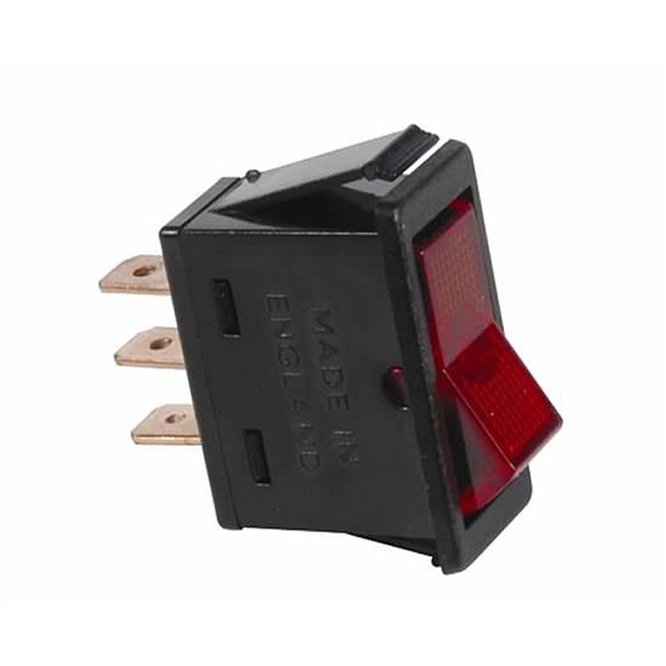 The Best Connection 20 Amp 12V Blue Rocker Switch 2606J